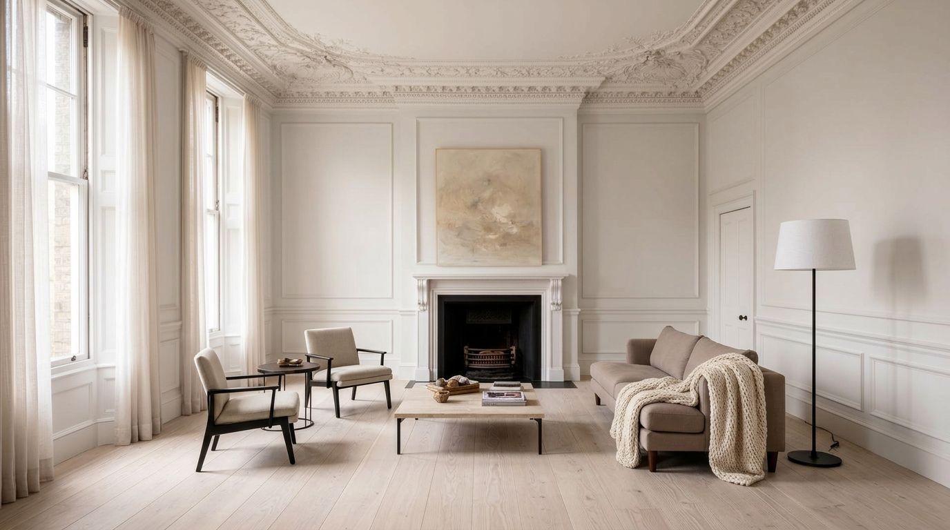 Highgate Cabin applied to the same living room