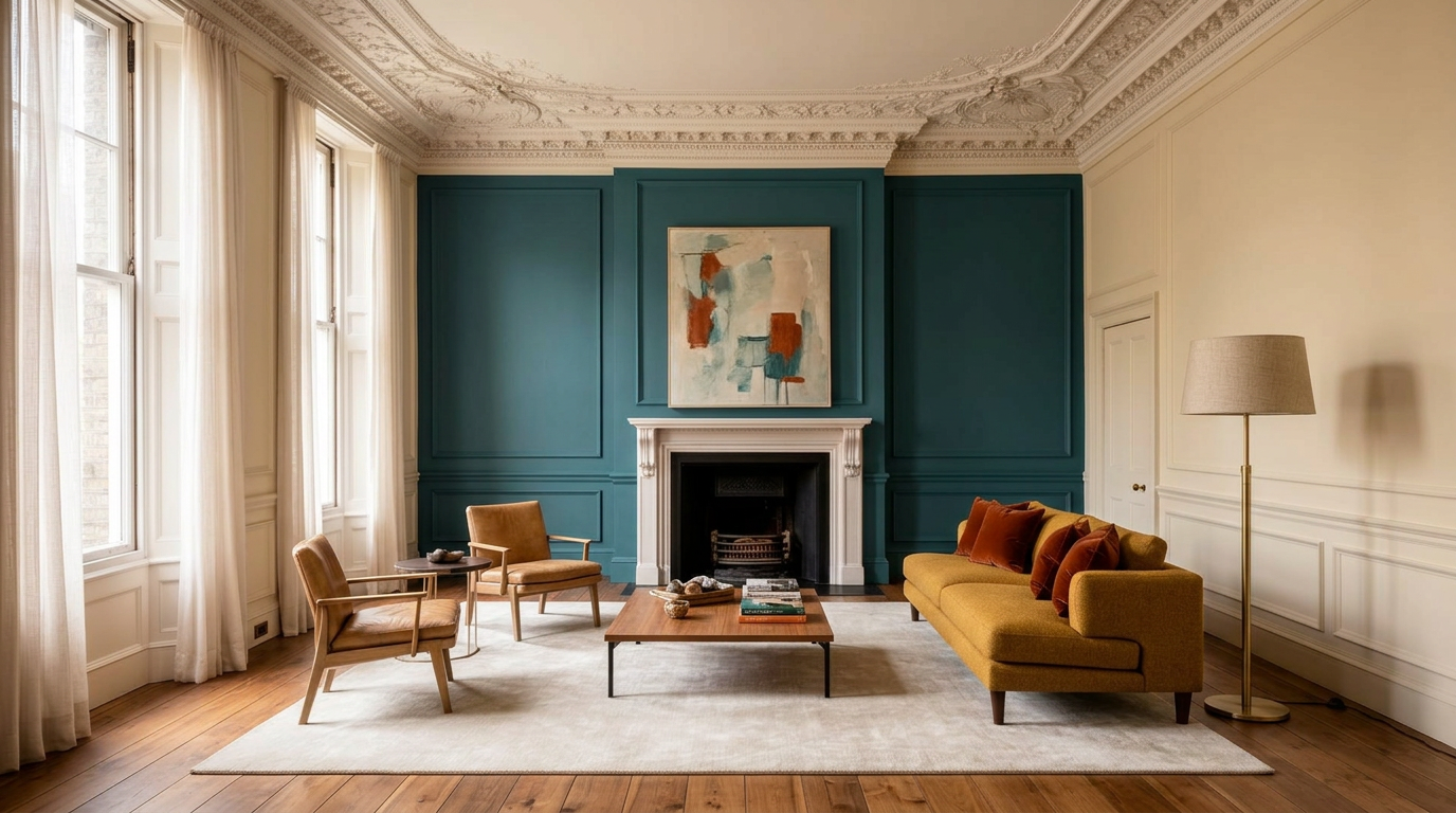 Soho Loft applied to the same living room
