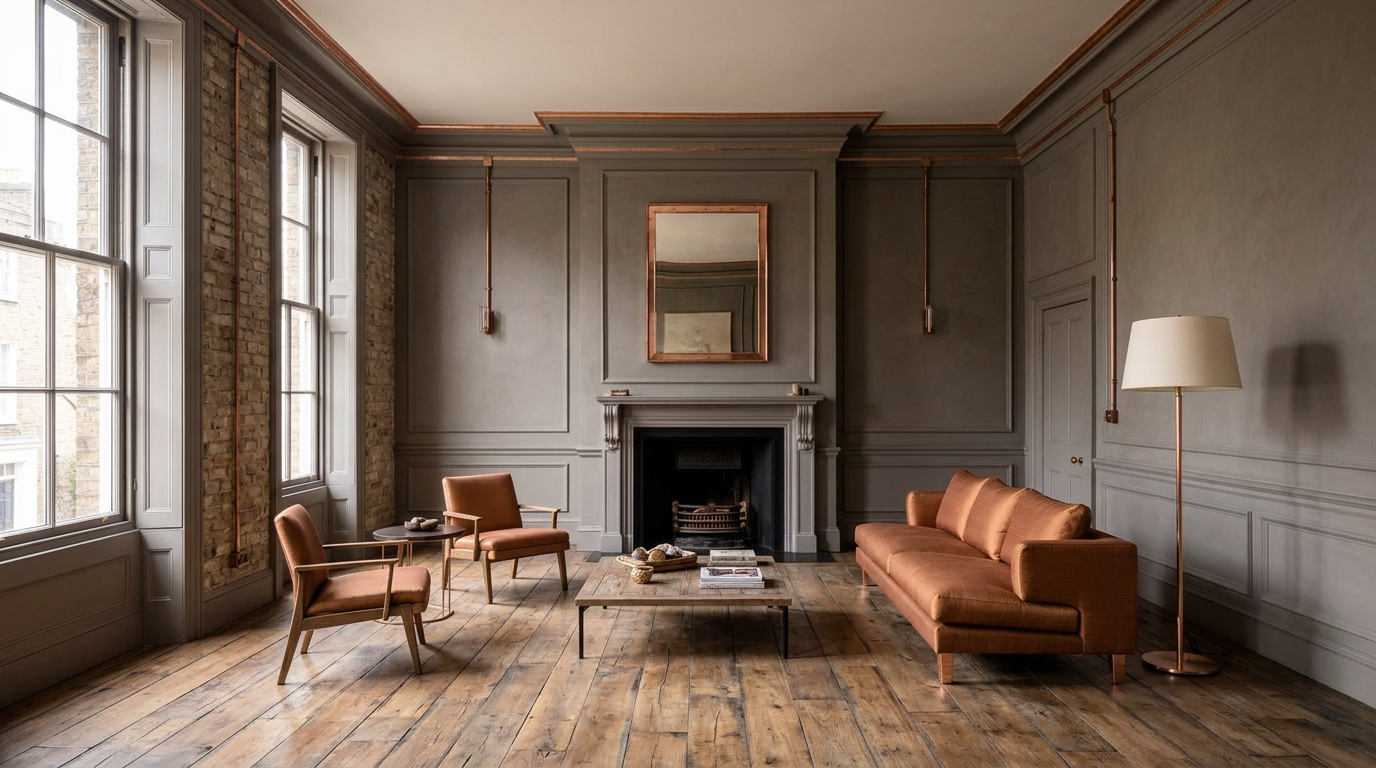 Hampton Wharf applied to the same living room